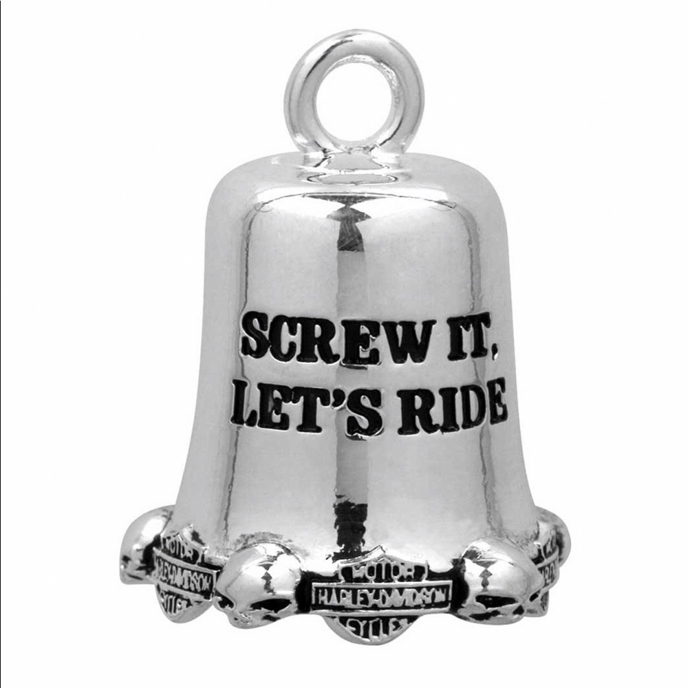 Harley-Davidson® 'Screw It Lets Ride' bell,Ever wonder where potholes come from